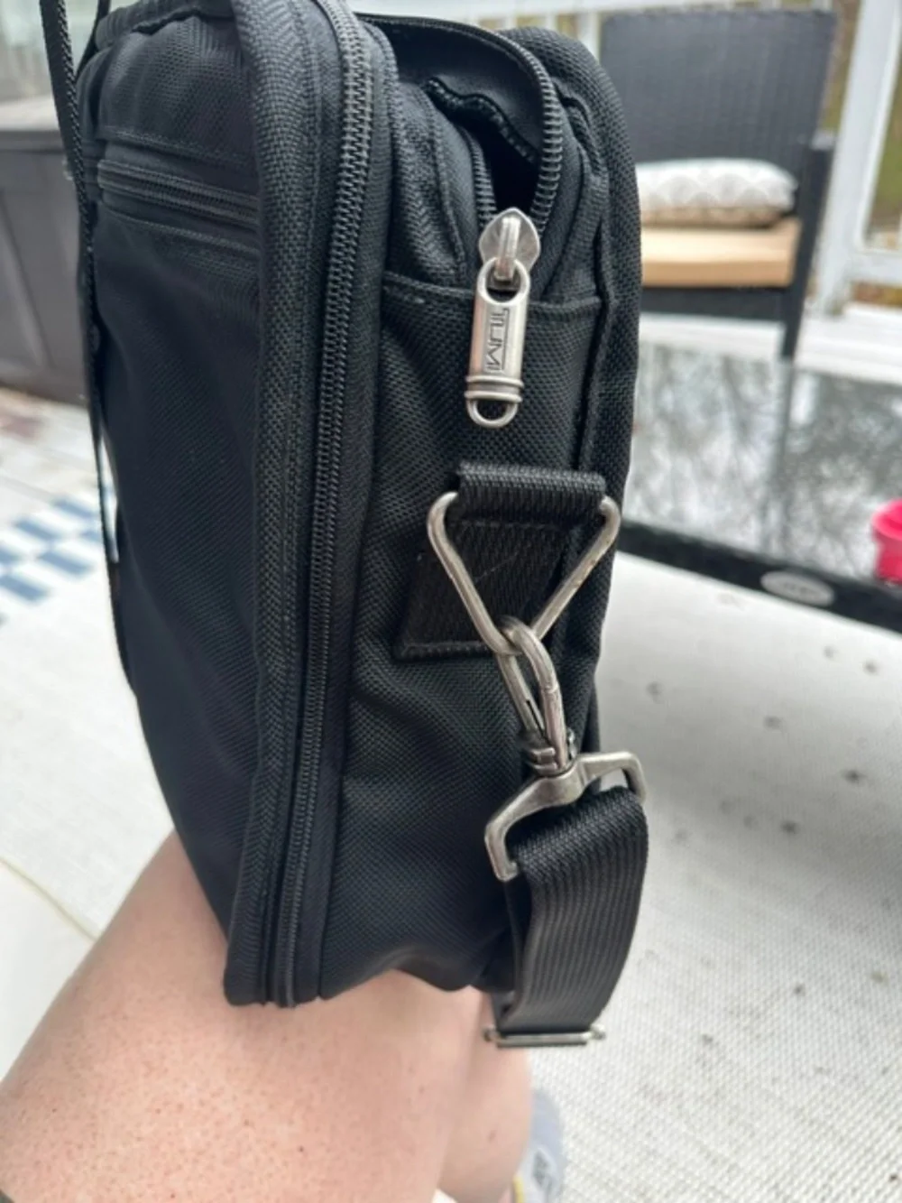 TUMI Alpha Black Nylon Laptop/File Bag- Excellent Condition